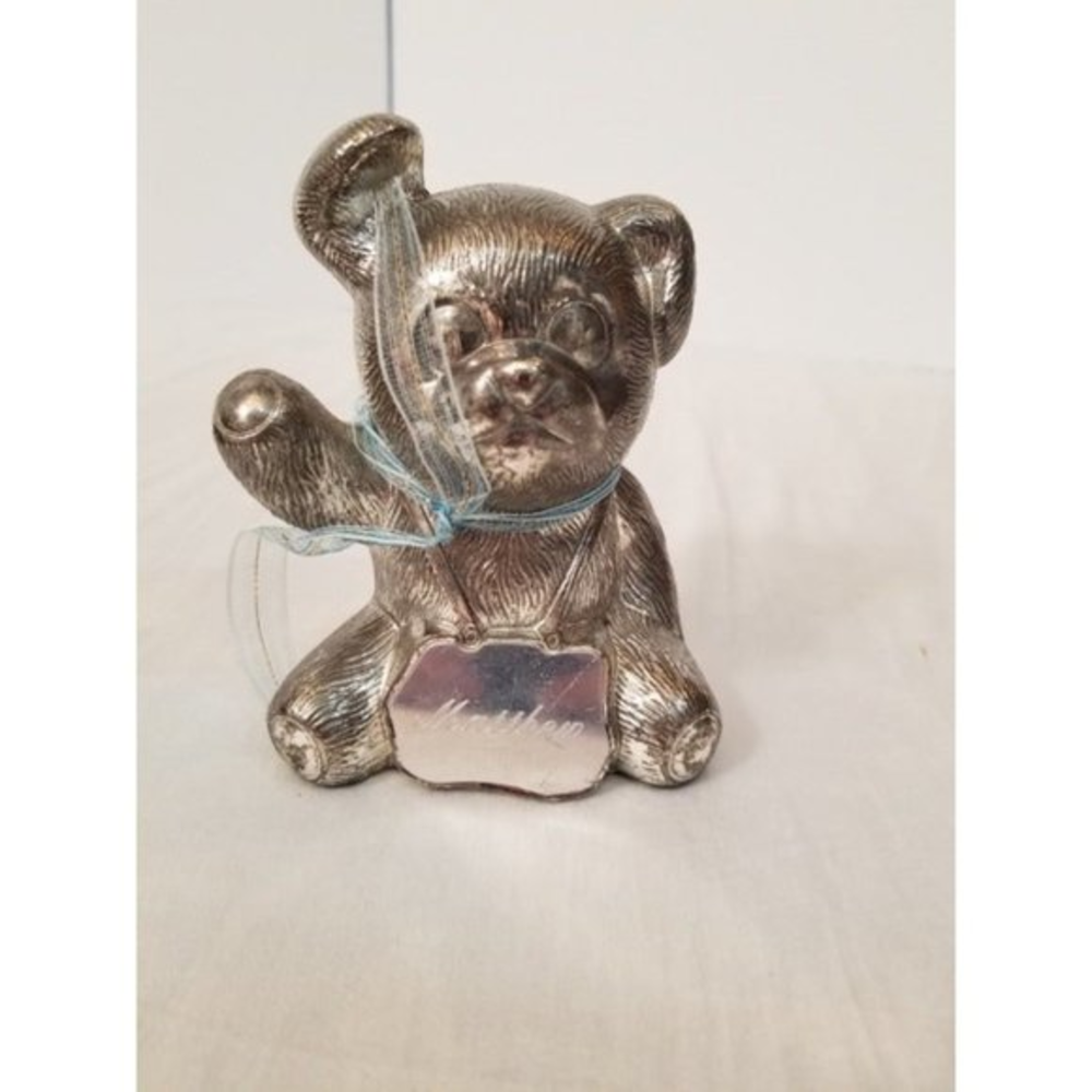 MATTHEW Silver Plated Coin‎ Bank Bear